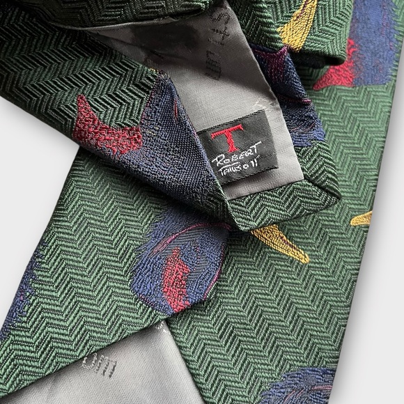 Vintage Nordstrom Silk Mallard Duck Tie - Picture 5 of 6